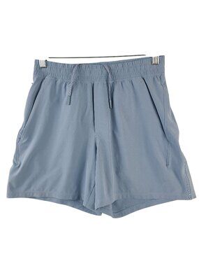 Lululemon Men's Blue Athletic Shorts 5" With Drawstring Size S
